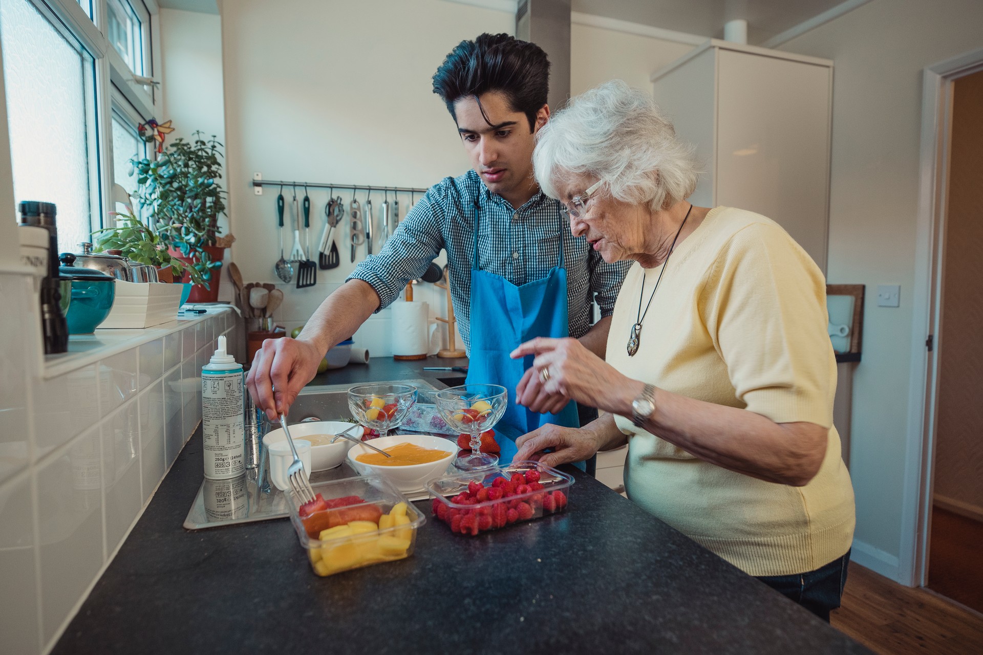 Making Fruit Compote with Grandmother